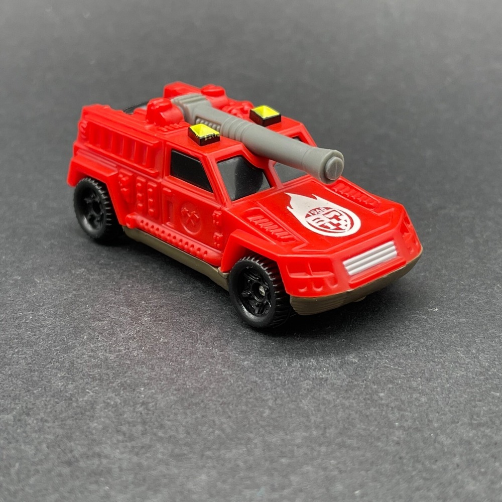 Hot Wheels 1994 Red Fire Department Water Cannon Truck Diecast 1/64 Moving Parts